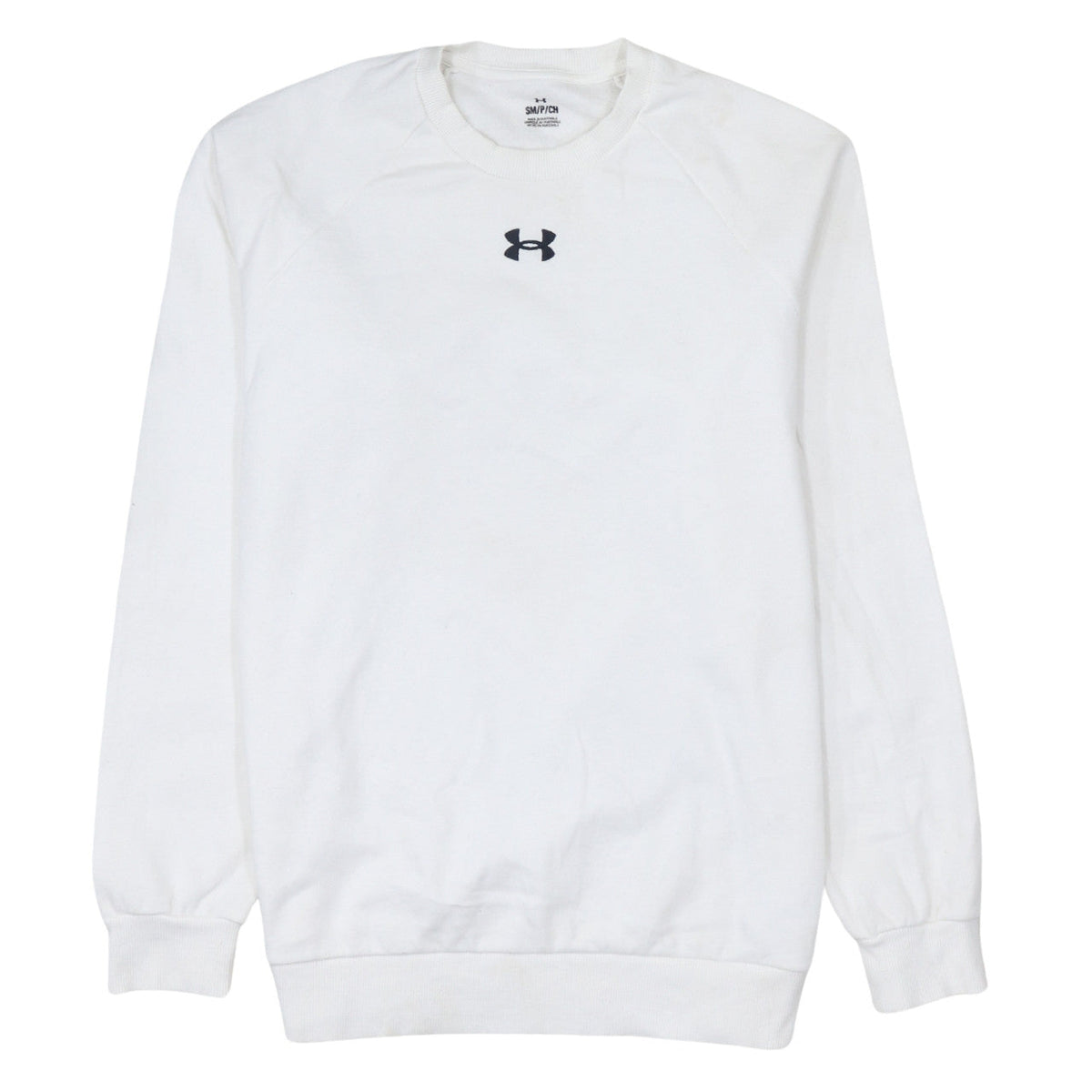Mens UK Size S Under armour White Pullover Sweatshirt