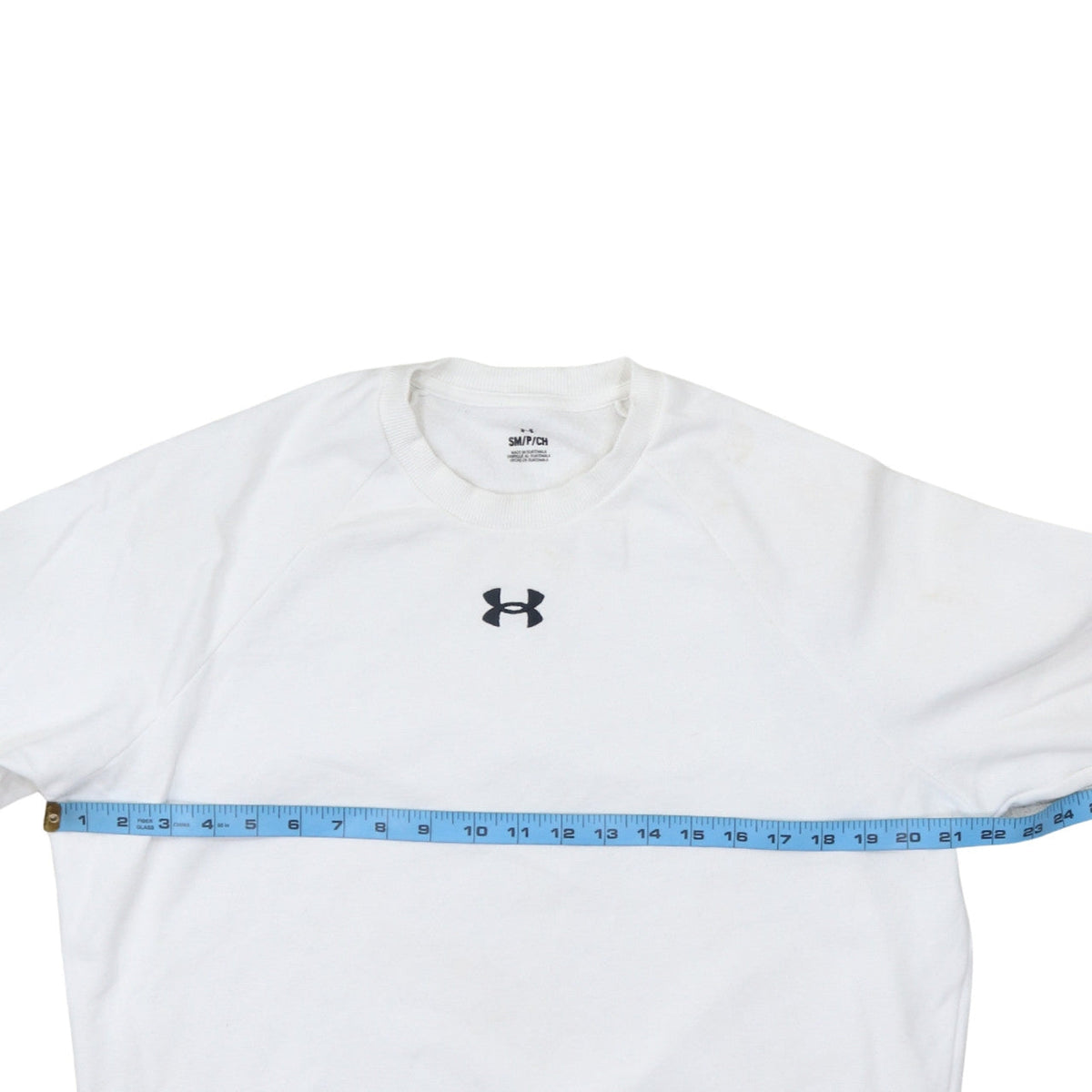 Mens UK Size S Under armour White Pullover Sweatshirt