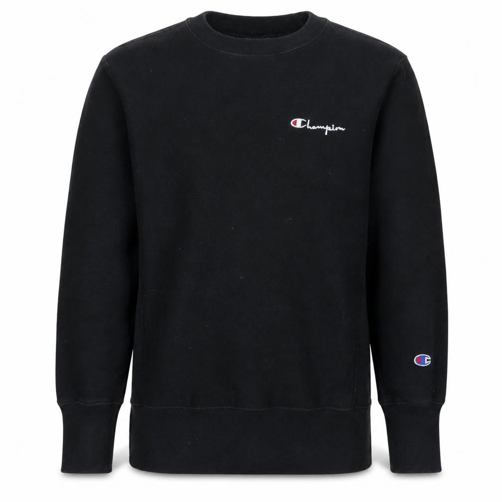 Mens UK Size S Champion Black Pullover Sweatshirt