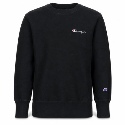 Mens UK Size S Champion Black Pullover Sweatshirt