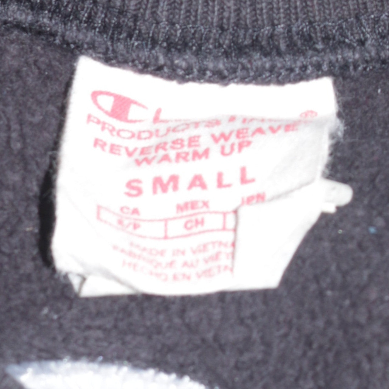 Mens UK Size S Champion Black Pullover Sweatshirt