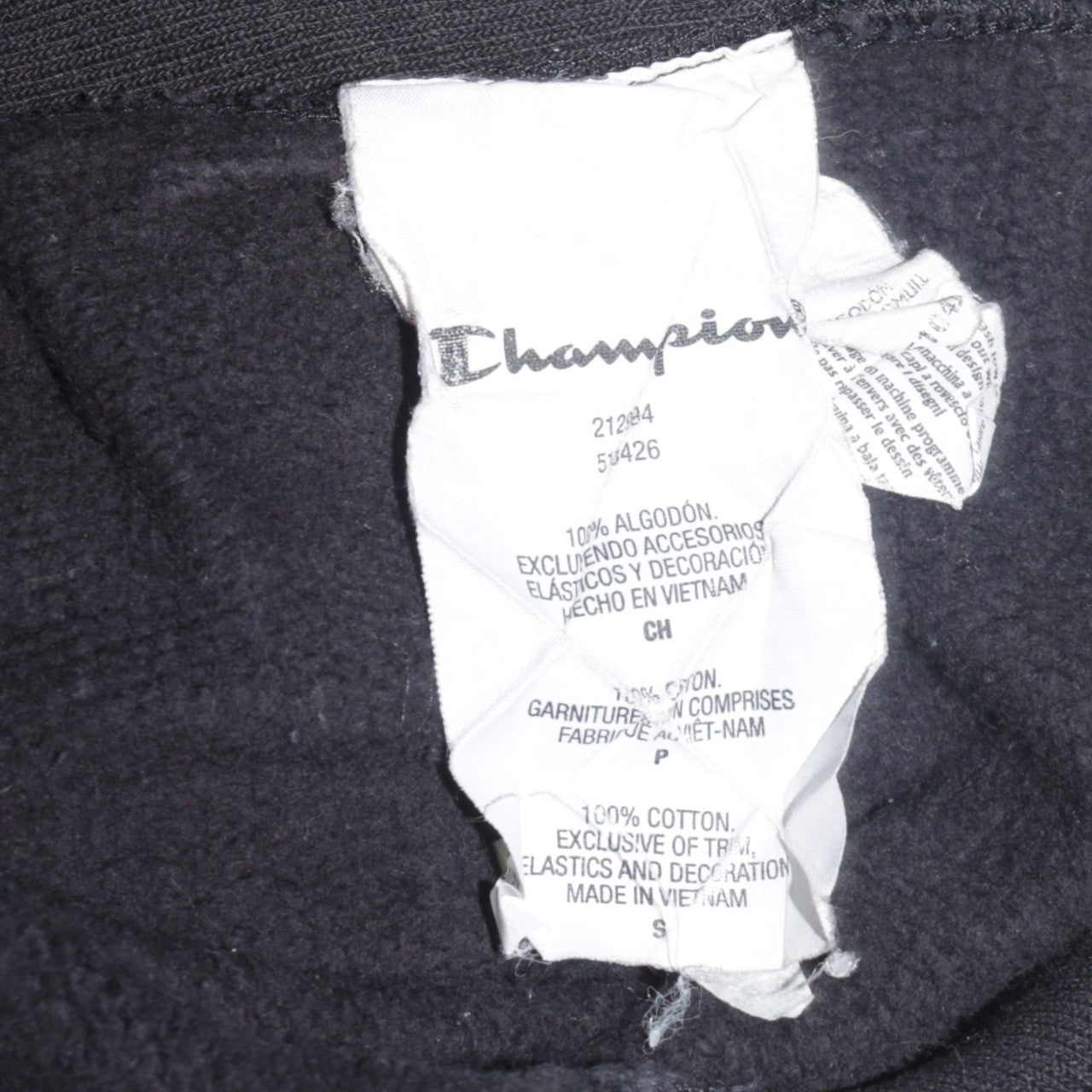 Mens UK Size S Champion Black Pullover Sweatshirt