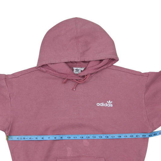 Womens UK Size 8 adidas Pink Pullover Hoodie