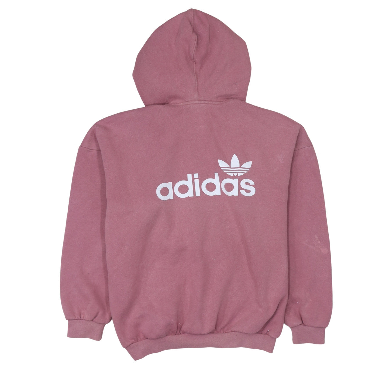 Womens UK Size 8 adidas Pink Pullover Hoodie