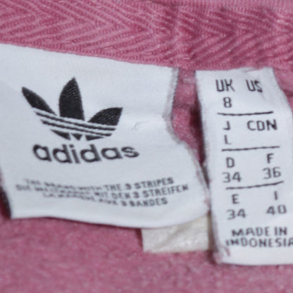 Womens UK Size 8 adidas Pink Pullover Hoodie
