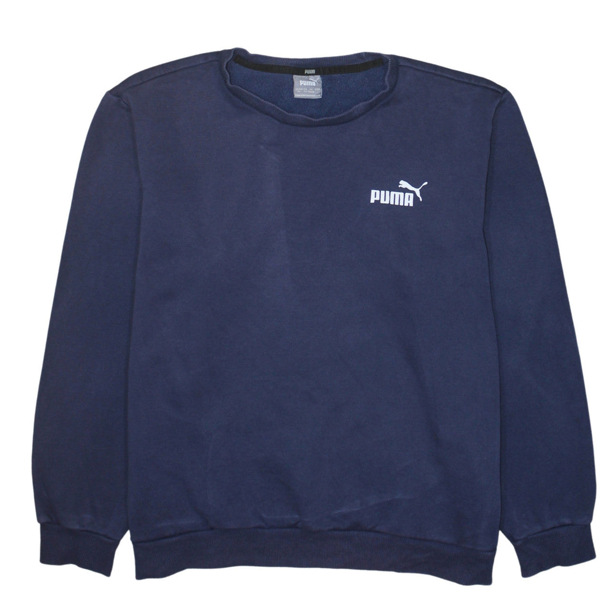 Mens UK Size XL PUMA Blue Pullover Sweatshirt