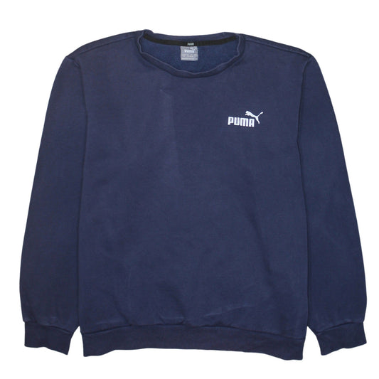 Mens UK Size XL PUMA Blue Pullover Sweatshirt