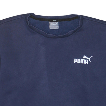 Mens UK Size XL PUMA Blue Pullover Sweatshirt