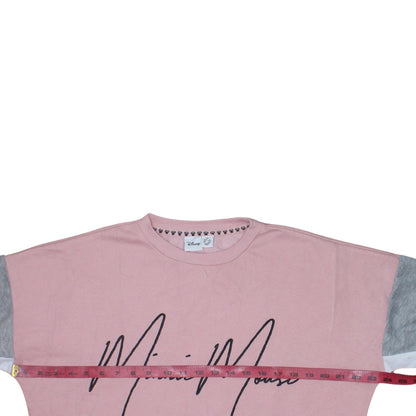 Womens UK Size XS Disney Pink Pullover Sweatshirt