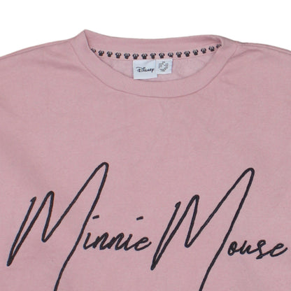 Womens UK Size XS Disney Pink Pullover Sweatshirt