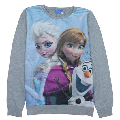 Womens UK Size 14 Disney Grey Pullover Sweatshirt