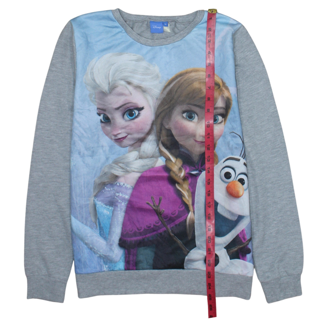 Womens UK Size 14 Disney Grey Pullover Sweatshirt