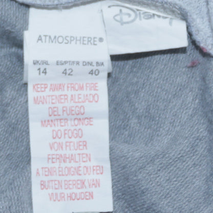 Womens UK Size 14 Disney Grey Pullover Sweatshirt