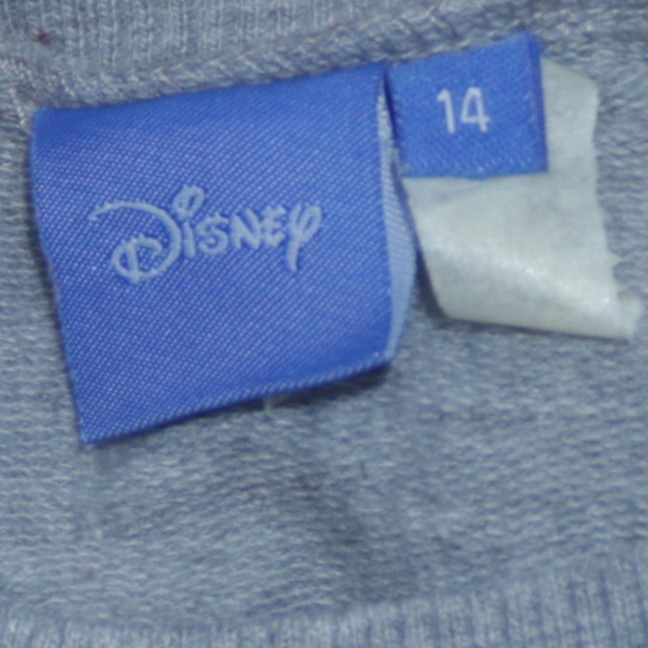 Womens UK Size 14 Disney Grey Pullover Sweatshirt