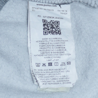 Mens UK Size S PUMA Grey Pullover Hoodie