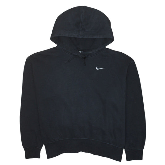 Womens UK Size M Nike Black Pullover Hoodie