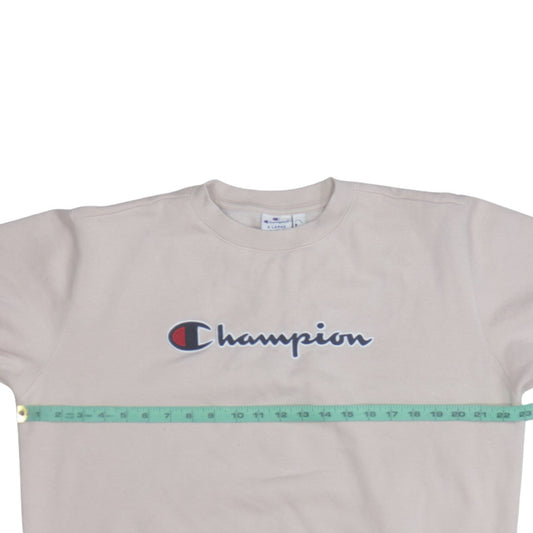 Womens UK Size XL Champion Beige Pullover Sweatshirt