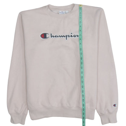 Womens UK Size XL Champion Beige Pullover Sweatshirt