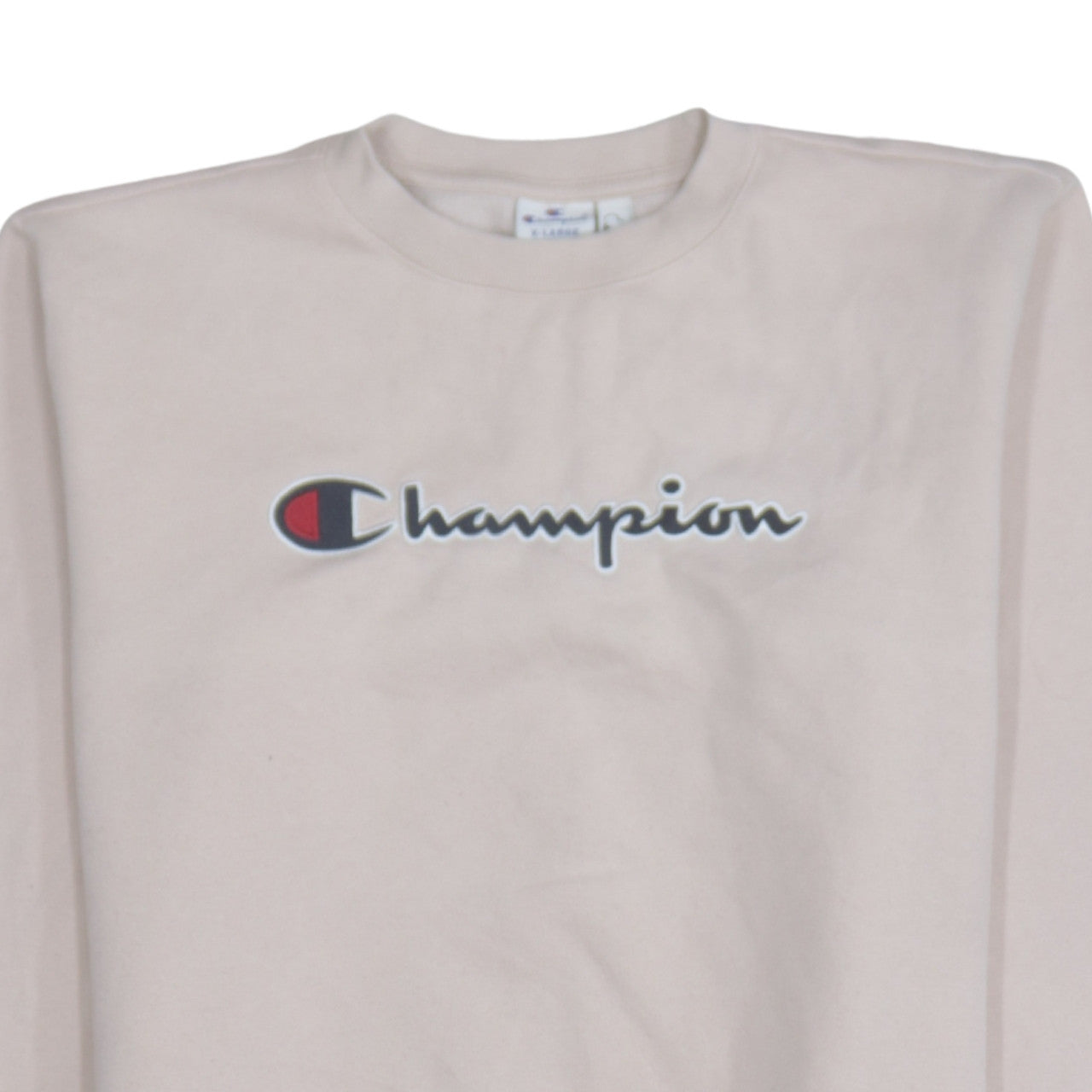Womens UK Size XL Champion Beige Pullover Sweatshirt