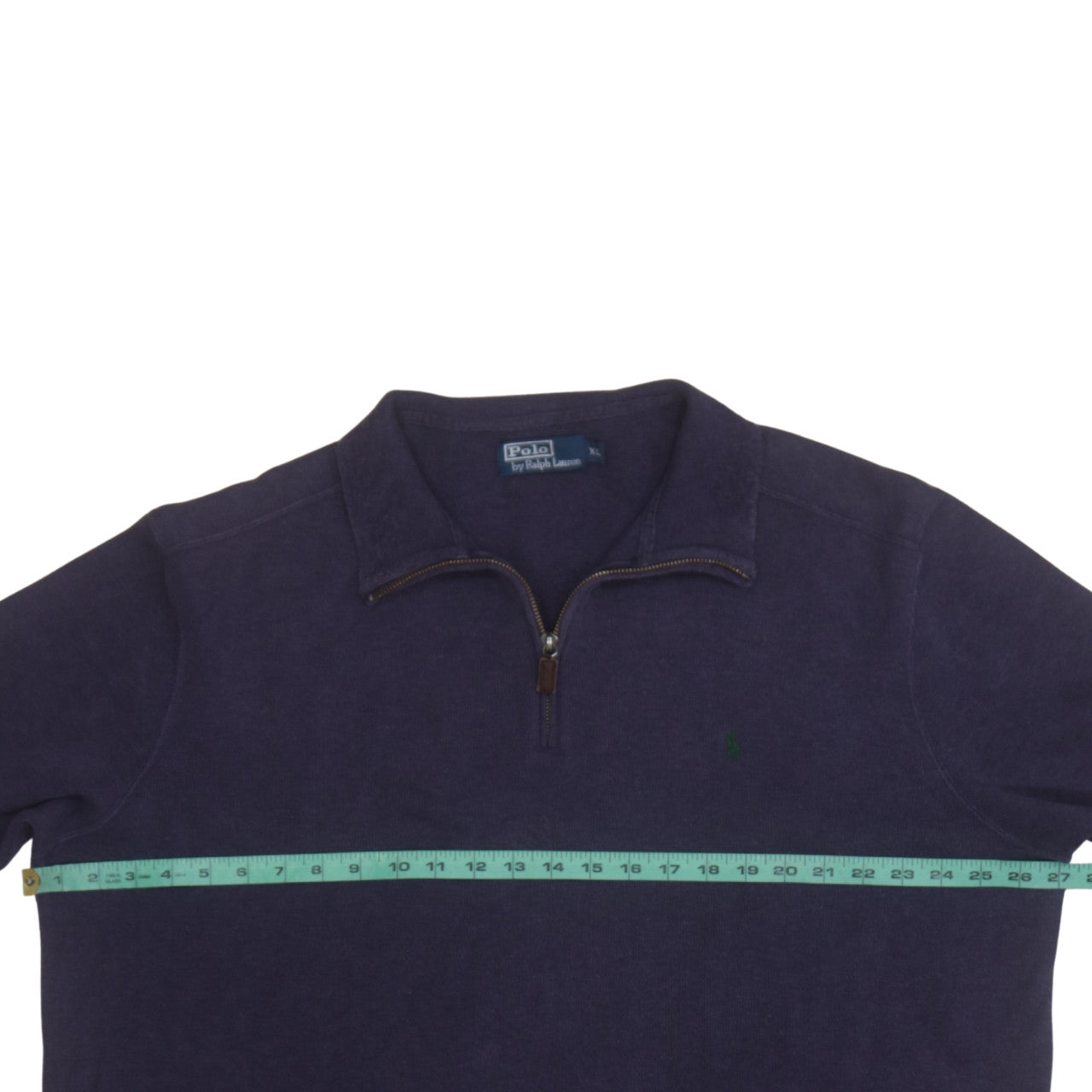 Mens UK Size XL Ralph Lauren Purple 1/4 Zip Jumper