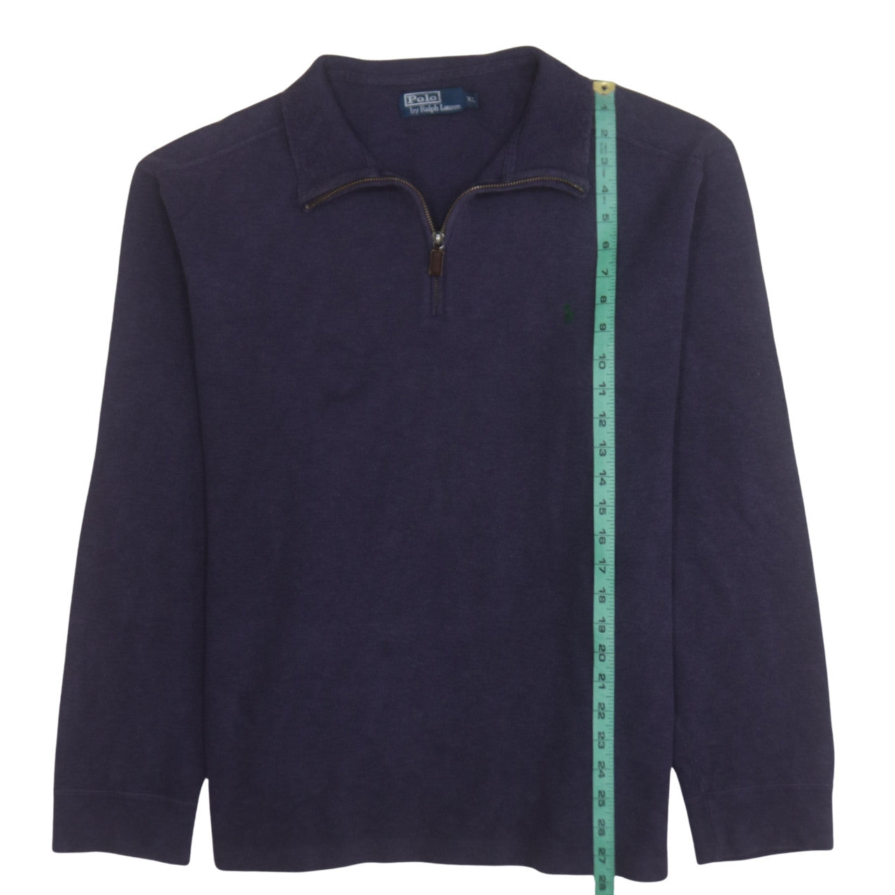 Mens UK Size XL Ralph Lauren Purple 1/4 Zip Jumper