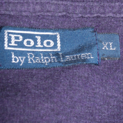 Mens UK Size XL Ralph Lauren Purple 1/4 Zip Jumper