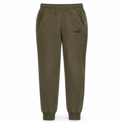 Mens UK Size S PUMA Regular Fit Jogger Green Trousers