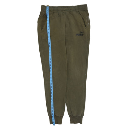 Mens UK Size S PUMA Regular Fit Jogger Green Trousers