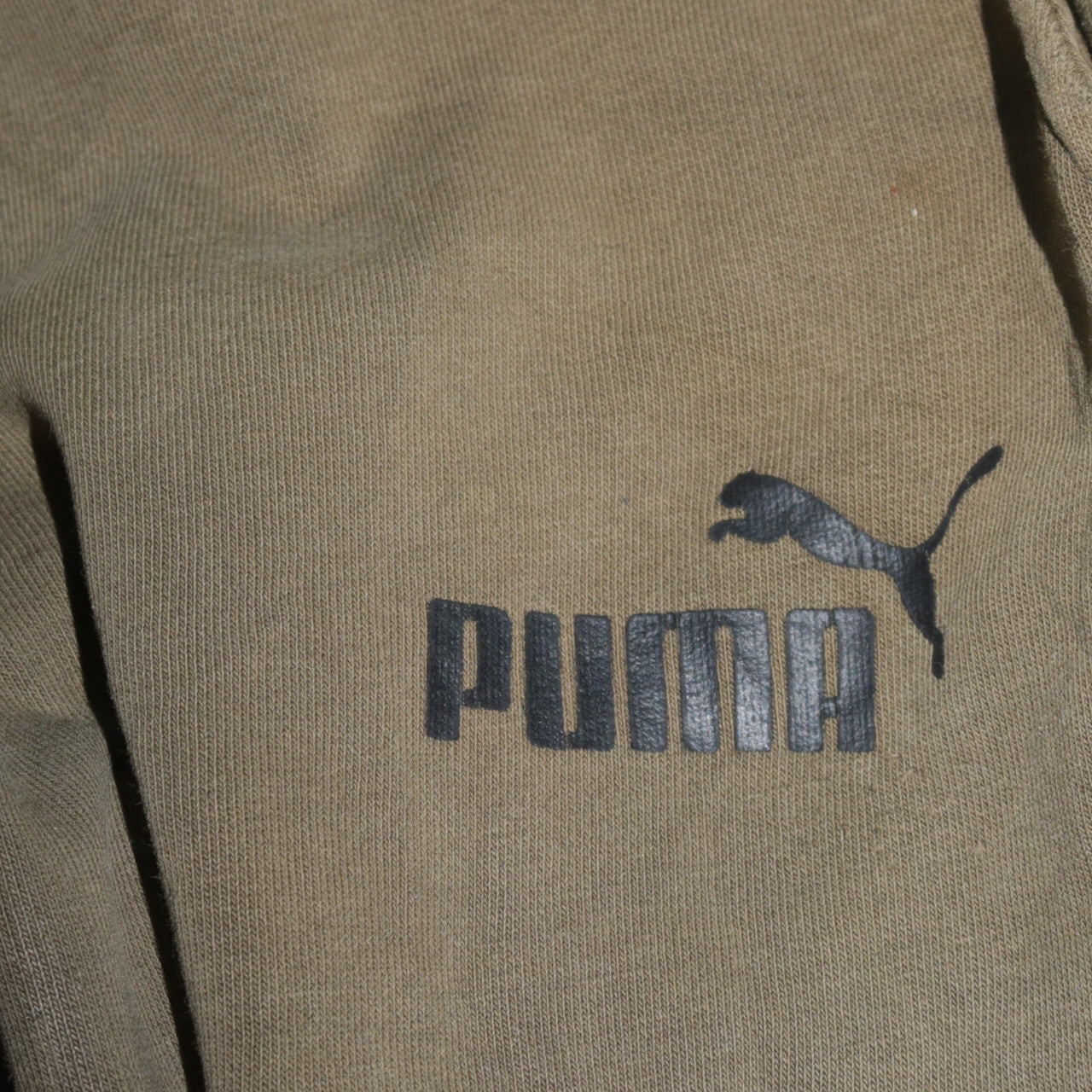 Mens UK Size S PUMA Regular Fit Jogger Green Trousers