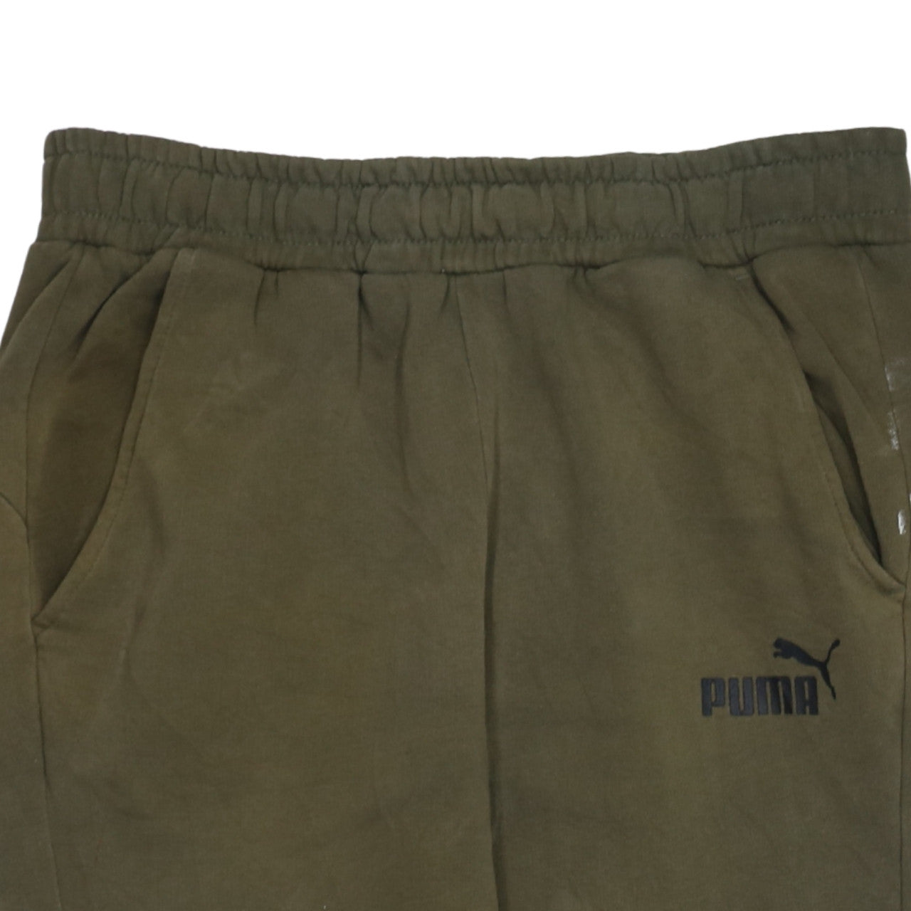 Mens UK Size S PUMA Regular Fit Jogger Green Trousers
