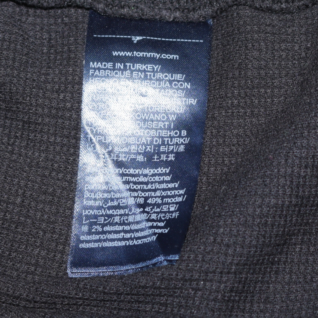 Mens UK Size XL Tommy Hilfiger Black Pullover Jumper