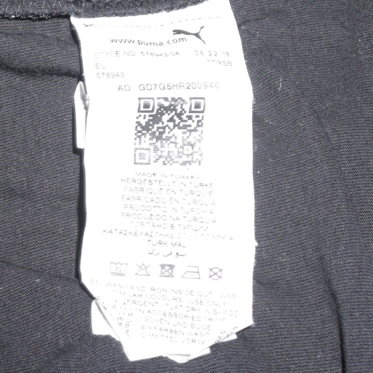 Mens UK Size S PUMA Black  T-Shirt