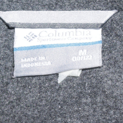 Columbia Boys Blue Grey Fleece Lined Puffer Jacket Size M Full Zip Outdoor