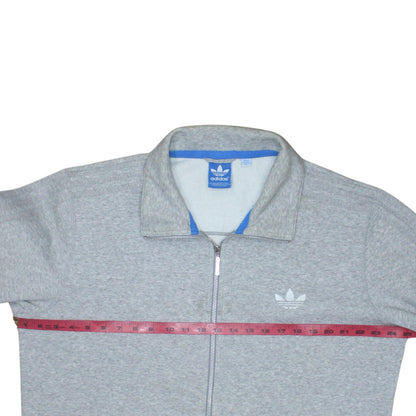 Mens UK Size XL adidas Grey Full Zip Sweatshirt