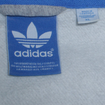 Mens UK Size XL adidas Grey Full Zip Sweatshirt