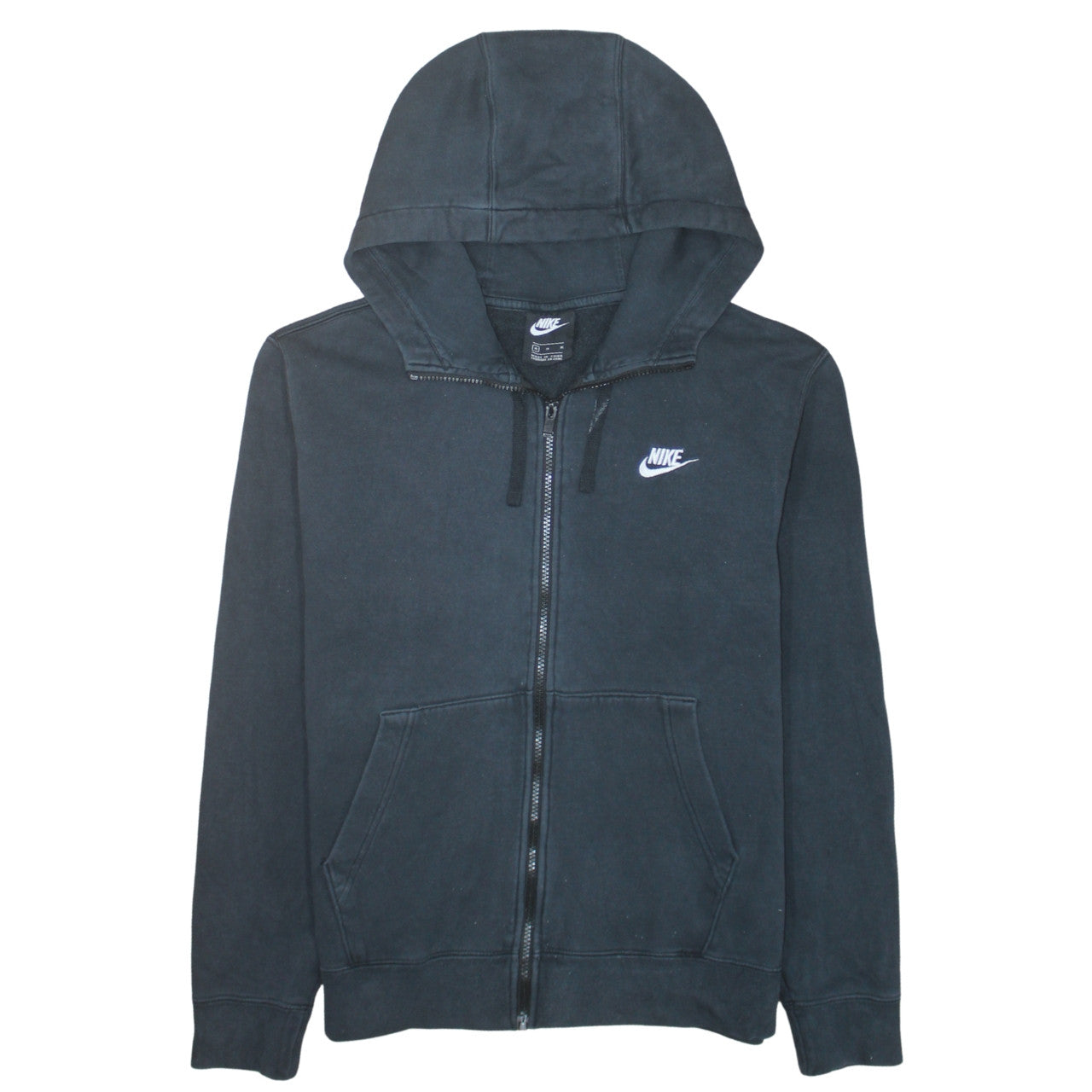 Mens UK Size M Nike Black Full Zip Hoodie