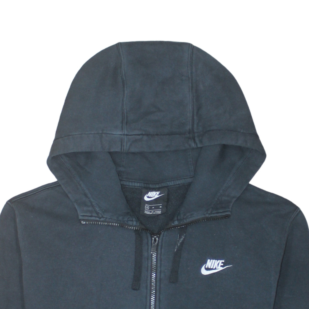 Mens UK Size M Nike Black Full Zip Hoodie