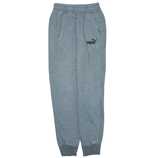 Mens UK Size S PUMA Regular Fit Jogger Grey Trousers