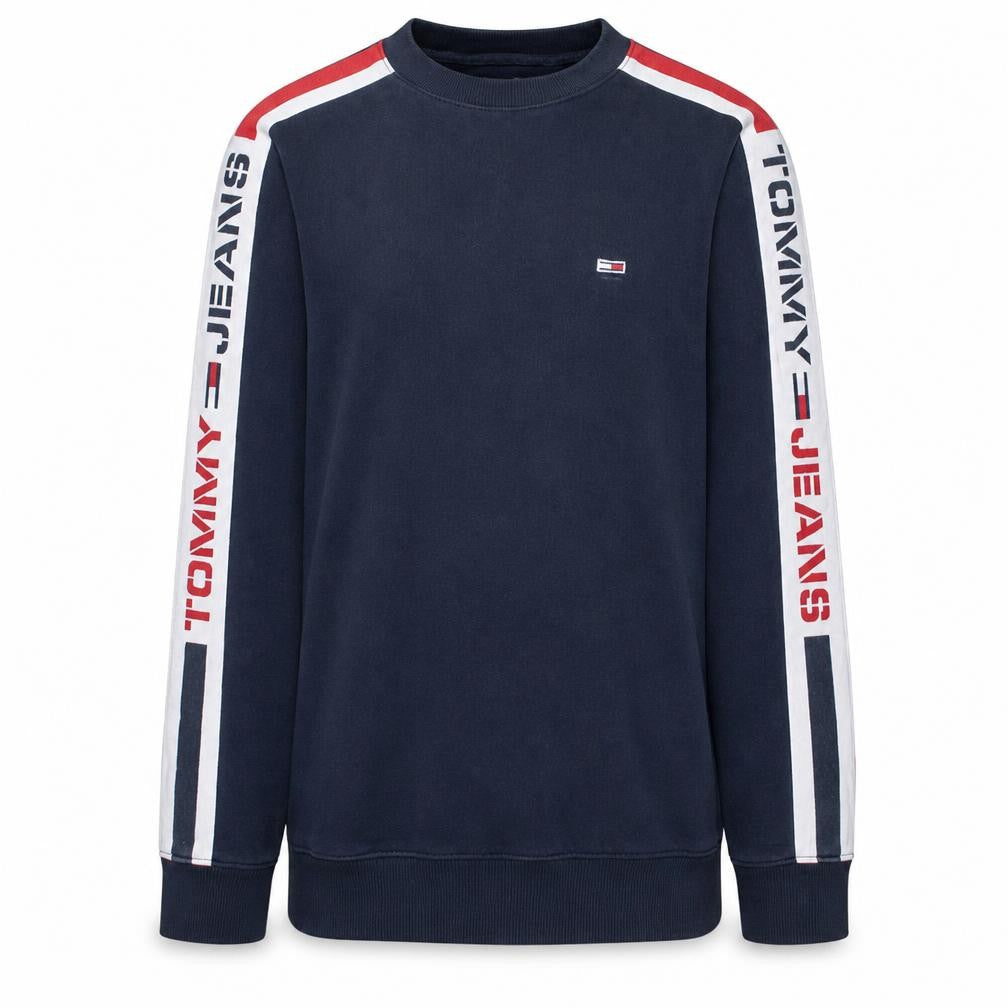 Mens UK Size M Tommy Jeans Blue Pullover Sweatshirt