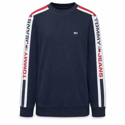 Mens UK Size M Tommy Jeans Blue Pullover Sweatshirt