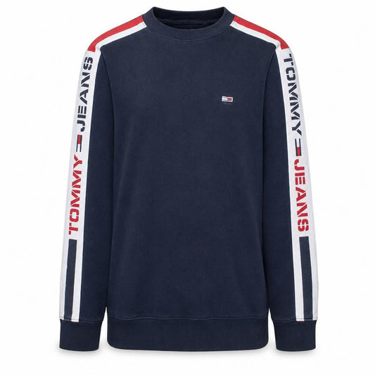 Mens UK Size M Tommy Jeans Blue Pullover Sweatshirt