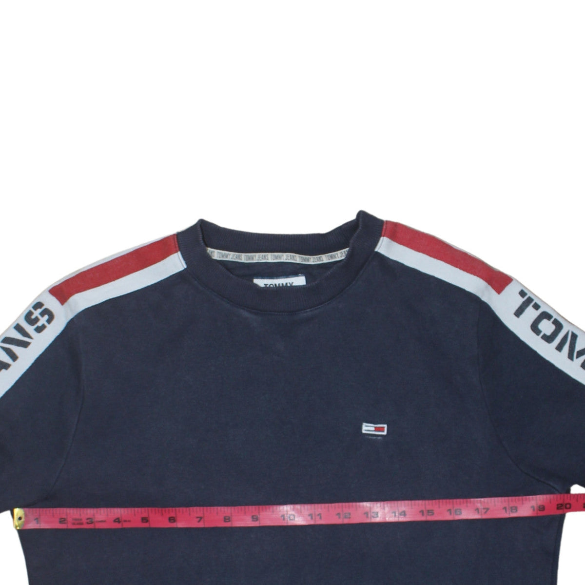 Mens UK Size M Tommy Jeans Blue Pullover Sweatshirt