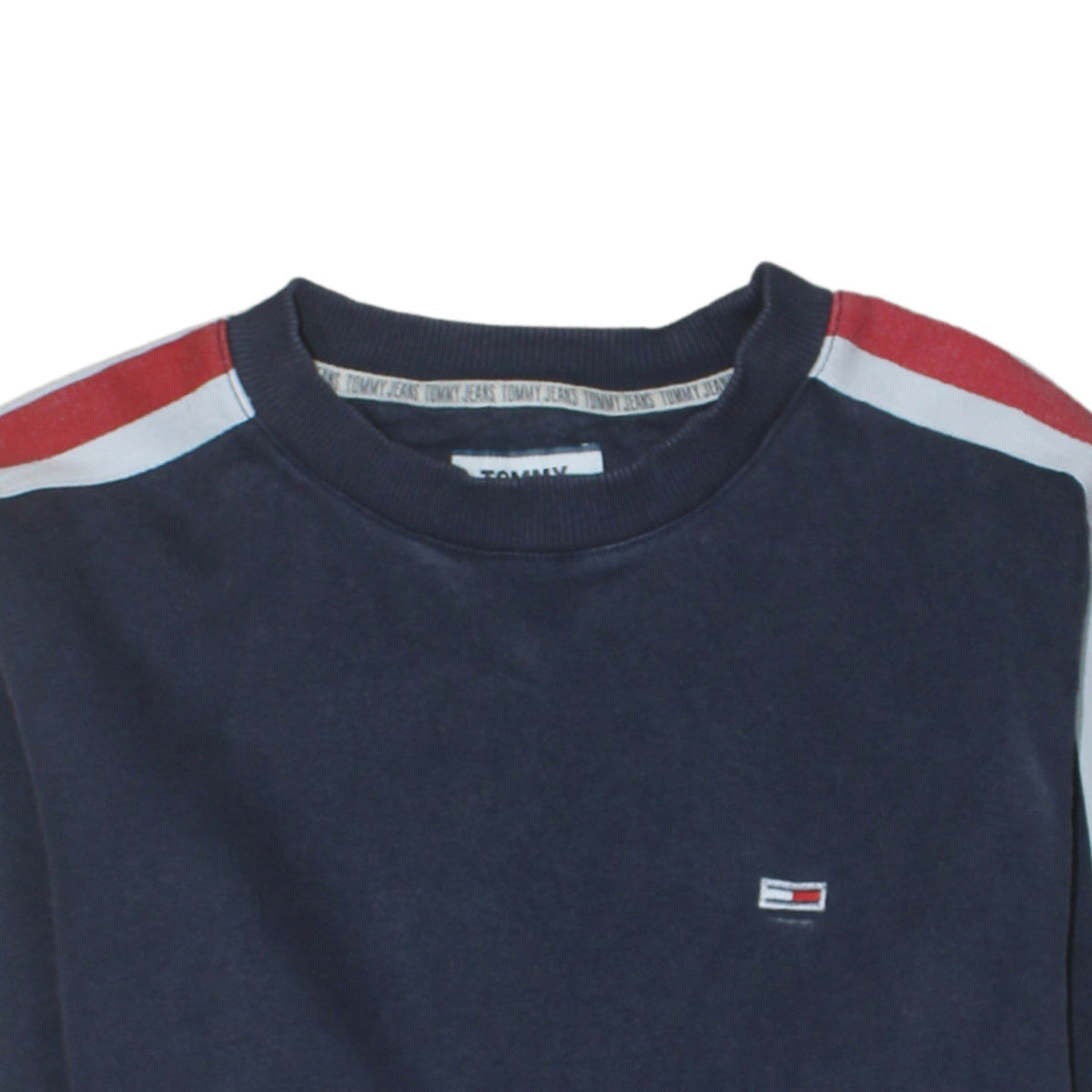 Mens UK Size M Tommy Jeans Blue Pullover Sweatshirt