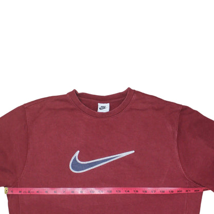 Mens UK Size M Nike Red Pullover Sweatshirt