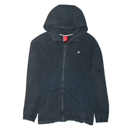 Mens UK Size L Nike Black Full Zip Hoodie