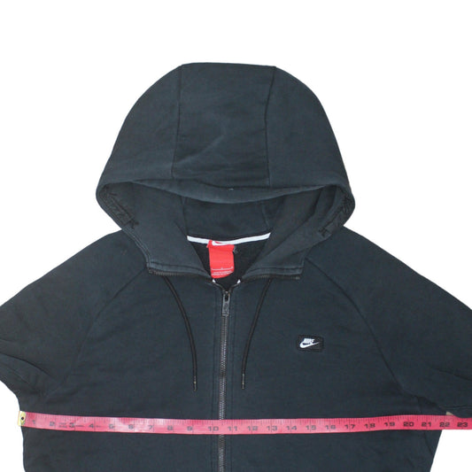 Mens UK Size L Nike Black Full Zip Hoodie