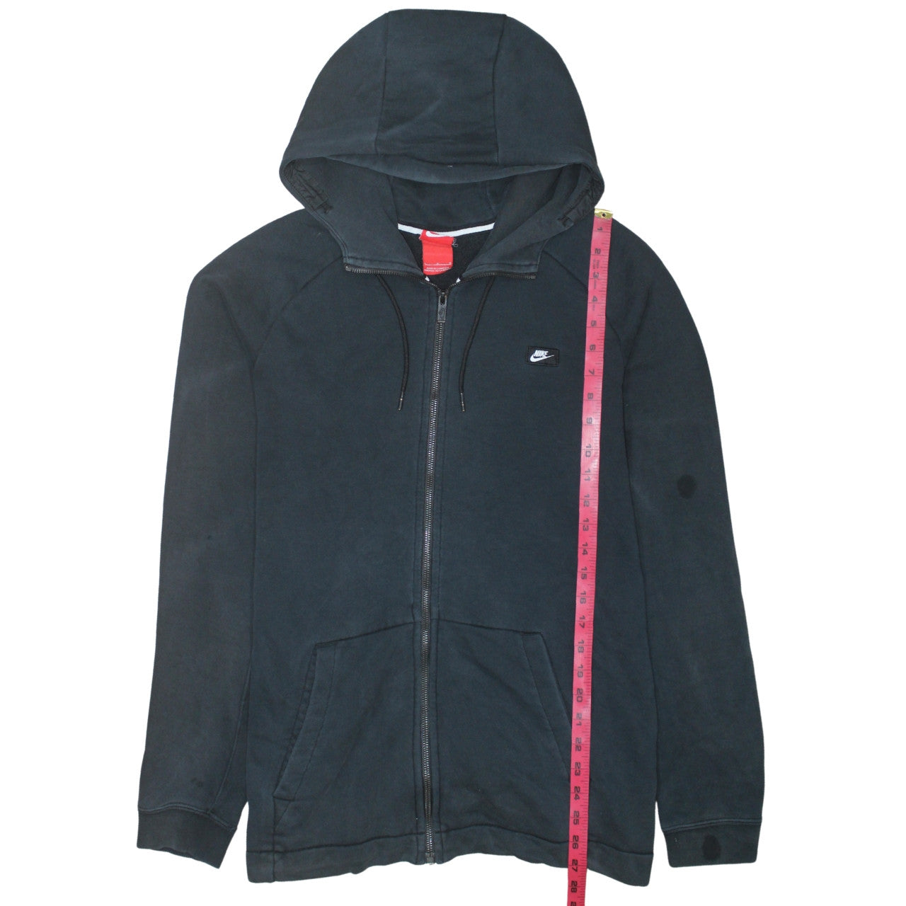 Mens UK Size L Nike Black Full Zip Hoodie