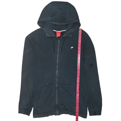 Mens UK Size L Nike Black Full Zip Hoodie