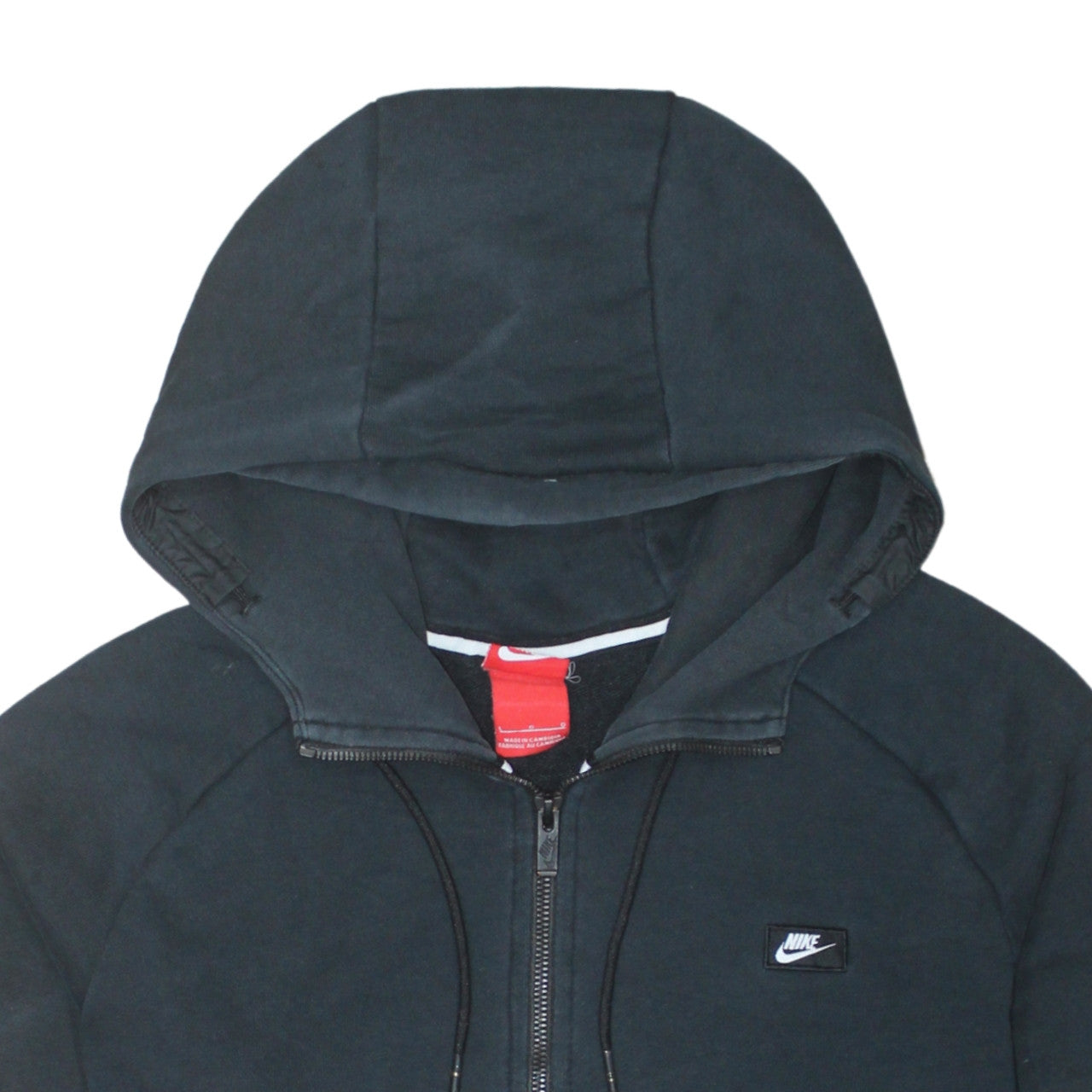Mens UK Size L Nike Black Full Zip Hoodie