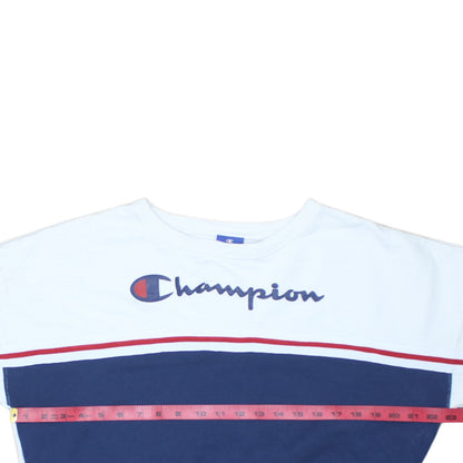 Womens UK Size S Champion White Pullover Sweatshirt